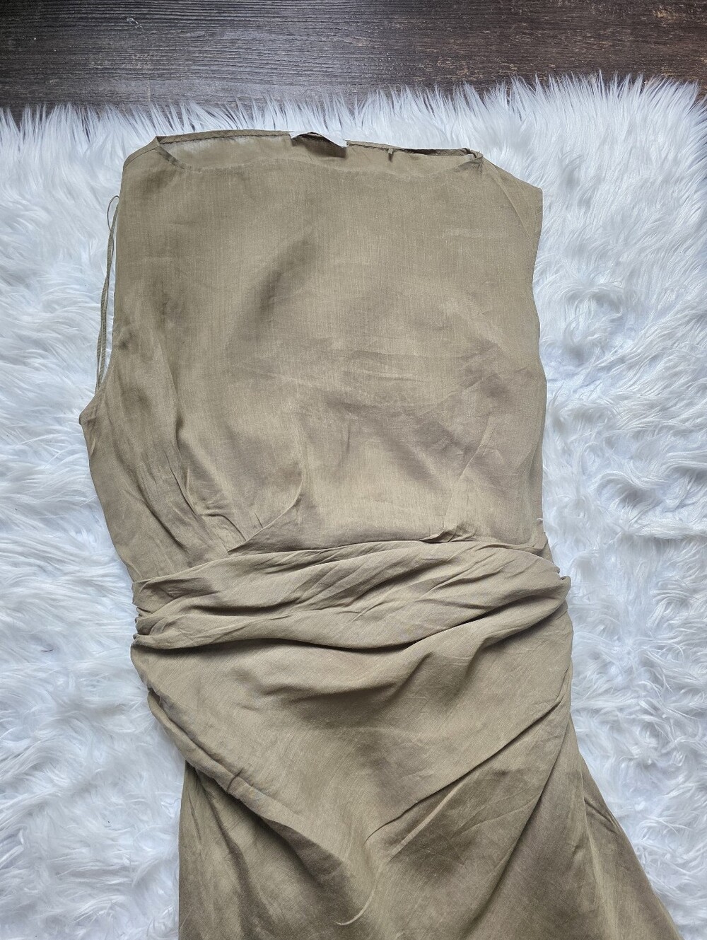 Faithfull the Brand Olive-Green Strapless Maxi Dress - Picture 8 of 15